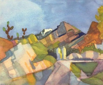 Expresionismo Painting - Expresionismo del paisaje rocoso